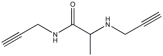 N-(prop-2-yn-1-yl)-2-(prop-2-yn-1-ylamino)propanamide,,结构式