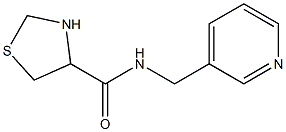 N-(pyridin-3-ylmethyl)-1,3-thiazolidine-4-carboxamide Struktur