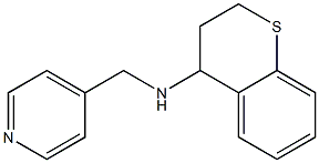 N-(pyridin-4-ylmethyl)-3,4-dihydro-2H-1-benzothiopyran-4-amine 结构式