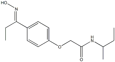 N-(sec-butyl)-2-{4-[(1E)-N-hydroxypropanimidoyl]phenoxy}acetamide|