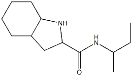 N-(sec-butyl)octahydro-1H-indole-2-carboxamide 化学構造式