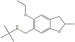 N-(tert-butyl)-N-[(5-ethoxy-2-methyl-2,3-dihydro-1-benzofuran-6-yl)methyl]amine Structure