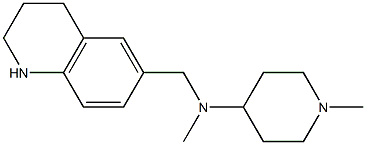 N,1-dimethyl-N-(1,2,3,4-tetrahydroquinolin-6-ylmethyl)piperidin-4-amine Structure