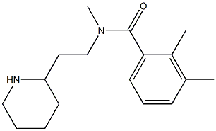 N,2,3-trimethyl-N-[2-(piperidin-2-yl)ethyl]benzamide,,结构式