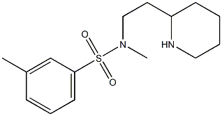 N,3-dimethyl-N-[2-(piperidin-2-yl)ethyl]benzene-1-sulfonamide Structure