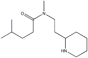  N,4-dimethyl-N-[2-(piperidin-2-yl)ethyl]pentanamide