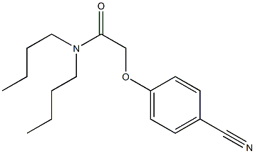 N,N-dibutyl-2-(4-cyanophenoxy)acetamide 化学構造式