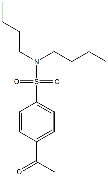 N,N-dibutyl-4-acetylbenzene-1-sulfonamide Struktur