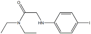 N,N-diethyl-2-[(4-iodophenyl)amino]acetamide 化学構造式