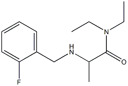 N,N-diethyl-2-{[(2-fluorophenyl)methyl]amino}propanamide Structure