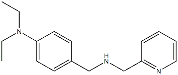 N,N-diethyl-4-{[(pyridin-2-ylmethyl)amino]methyl}aniline,,结构式