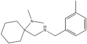 N,N-dimethyl-1-({[(3-methylphenyl)methyl]amino}methyl)cyclohexan-1-amine Structure