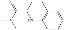 N,N-dimethyl-1,2,3,4-tetrahydroquinoline-2-carboxamide,,结构式