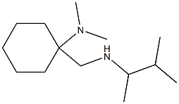 N,N-dimethyl-1-{[(3-methylbutan-2-yl)amino]methyl}cyclohexan-1-amine Struktur