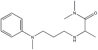 N,N-dimethyl-2-({3-[methyl(phenyl)amino]propyl}amino)propanamide Structure