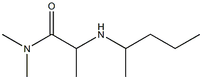 N,N-dimethyl-2-(pentan-2-ylamino)propanamide Structure