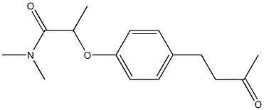 N,N-dimethyl-2-[4-(3-oxobutyl)phenoxy]propanamide Structure