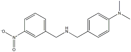 N,N-dimethyl-4-({[(3-nitrophenyl)methyl]amino}methyl)aniline Structure