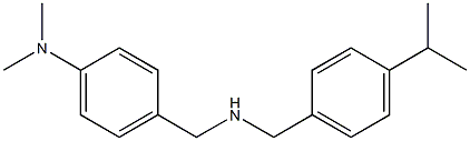 N,N-dimethyl-4-[({[4-(propan-2-yl)phenyl]methyl}amino)methyl]aniline 结构式