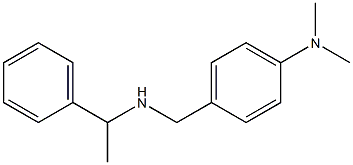 N,N-dimethyl-4-{[(1-phenylethyl)amino]methyl}aniline Structure