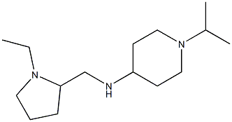 N-[(1-ethylpyrrolidin-2-yl)methyl]-1-(propan-2-yl)piperidin-4-amine 化学構造式