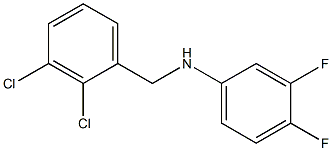 N-[(2,3-dichlorophenyl)methyl]-3,4-difluoroaniline Struktur