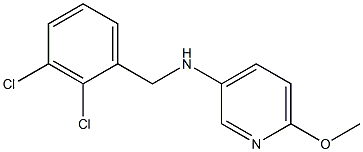 N-[(2,3-dichlorophenyl)methyl]-6-methoxypyridin-3-amine 结构式