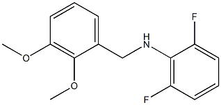 N-[(2,3-dimethoxyphenyl)methyl]-2,6-difluoroaniline 结构式