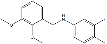 N-[(2,3-dimethoxyphenyl)methyl]-3-fluoro-4-methylaniline,,结构式