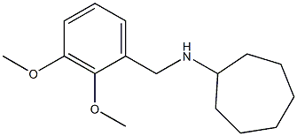 N-[(2,3-dimethoxyphenyl)methyl]cycloheptanamine,,结构式