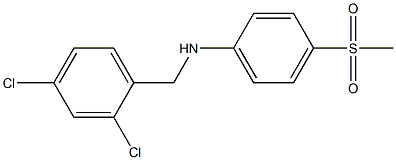 N-[(2,4-dichlorophenyl)methyl]-4-methanesulfonylaniline Struktur