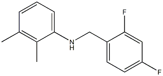 N-[(2,4-difluorophenyl)methyl]-2,3-dimethylaniline,,结构式