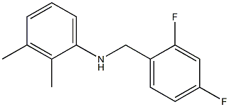 N-[(2,4-difluorophenyl)methyl]-2,3-dimethylaniline 结构式