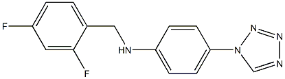 N-[(2,4-difluorophenyl)methyl]-4-(1H-1,2,3,4-tetrazol-1-yl)aniline|