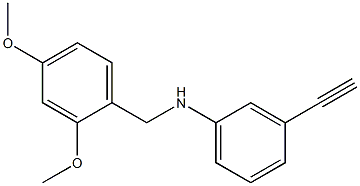 N-[(2,4-dimethoxyphenyl)methyl]-3-ethynylaniline