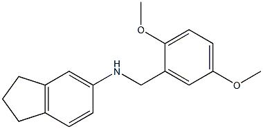 N-[(2,5-dimethoxyphenyl)methyl]-2,3-dihydro-1H-inden-5-amine Structure
