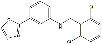 N-[(2,6-dichlorophenyl)methyl]-3-(1,3,4-oxadiazol-2-yl)aniline Structure