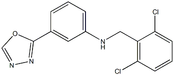 N-[(2,6-dichlorophenyl)methyl]-3-(1,3,4-oxadiazol-2-yl)aniline