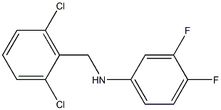 N-[(2,6-dichlorophenyl)methyl]-3,4-difluoroaniline Structure