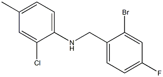  N-[(2-bromo-4-fluorophenyl)methyl]-2-chloro-4-methylaniline