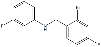 N-[(2-bromo-4-fluorophenyl)methyl]-3-fluoroaniline|