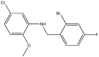 N-[(2-bromo-4-fluorophenyl)methyl]-5-chloro-2-methoxyaniline Structure