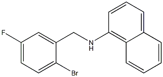 N-[(2-bromo-5-fluorophenyl)methyl]naphthalen-1-amine Structure