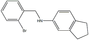 N-[(2-bromophenyl)methyl]-2,3-dihydro-1H-inden-5-amine Structure