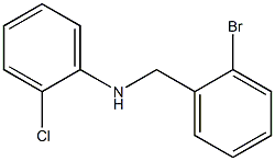 N-[(2-bromophenyl)methyl]-2-chloroaniline Structure