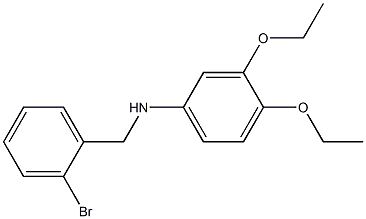 N-[(2-bromophenyl)methyl]-3,4-diethoxyaniline Structure