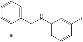N-[(2-bromophenyl)methyl]-3-iodoaniline 结构式