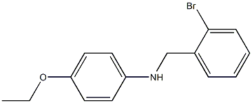 N-[(2-bromophenyl)methyl]-4-ethoxyaniline Struktur