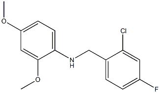  N-[(2-chloro-4-fluorophenyl)methyl]-2,4-dimethoxyaniline