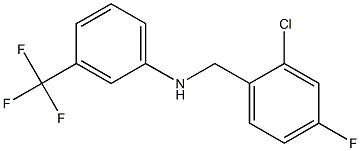  N-[(2-chloro-4-fluorophenyl)methyl]-3-(trifluoromethyl)aniline